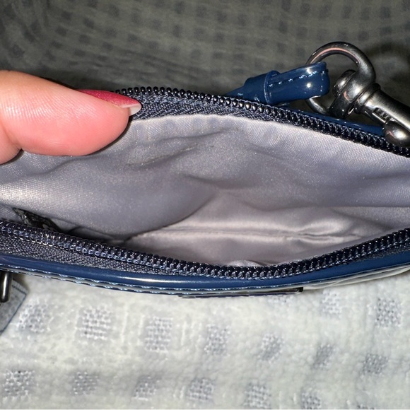 Coach Wristlet (Quilted, Navy, Gently Used) - Picture 4 of 5